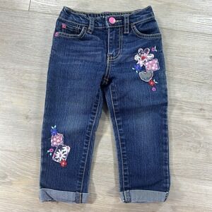 Vtg Est. 1989 The Children's Place 2T Patchwork Straight Cuffed Jeans